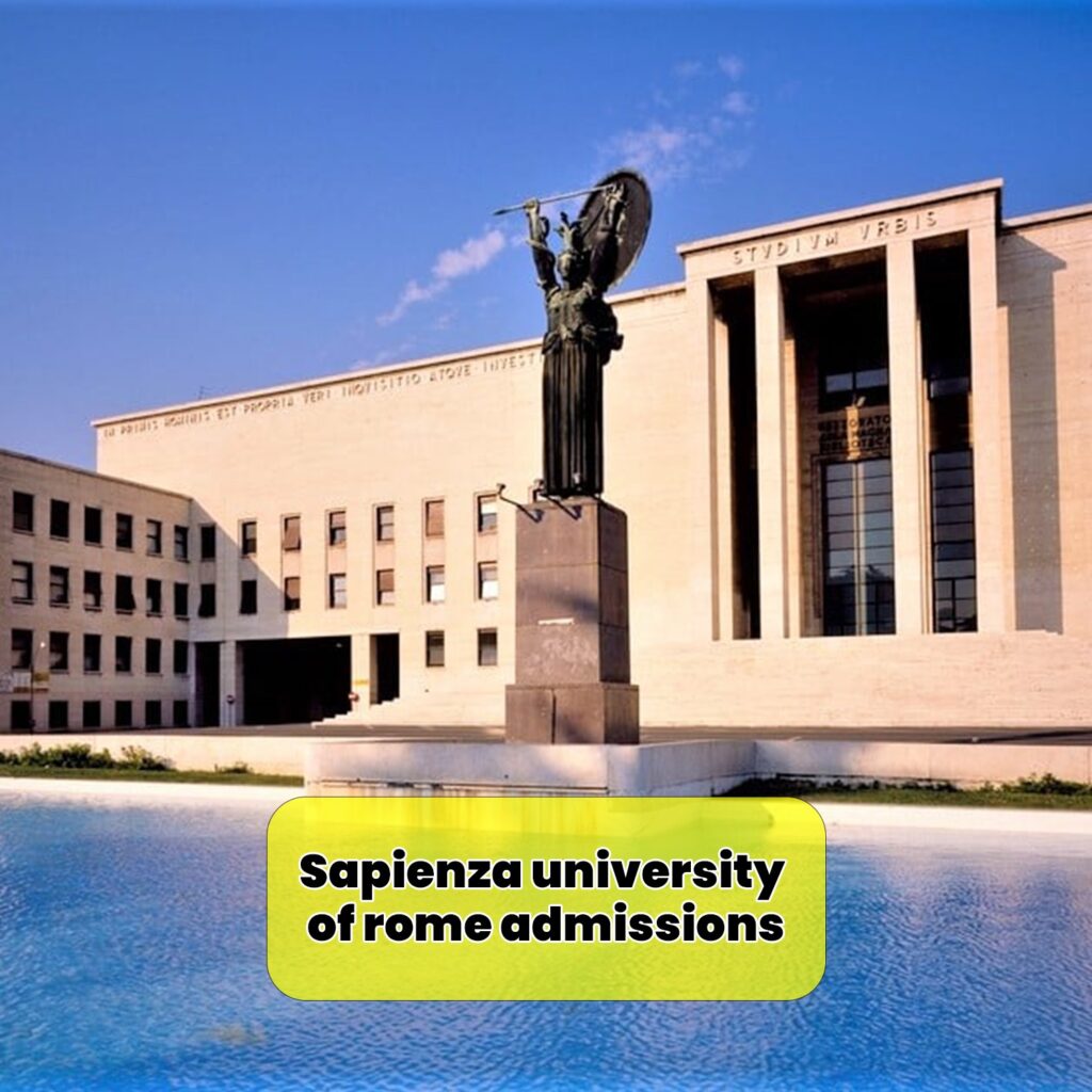 sapienza university of rome admissions