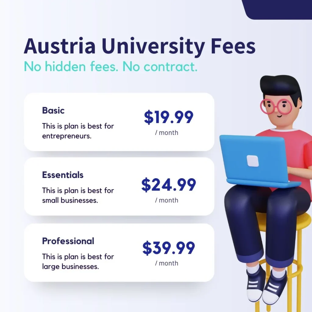 austria university fees for international students