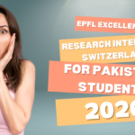 EPFL Excellence Research Internship Switzerland for Pakistani Students 2026